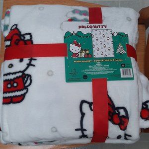 Twin Hello Kitty Christmas Blanket, 60in x 90in